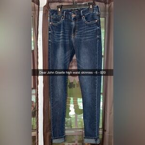 Dear John Dark Blue Denim Skinnies